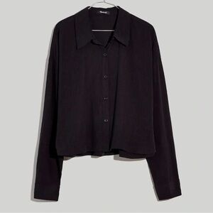 Madewell Lusterweave Hartfield Crop Shirt